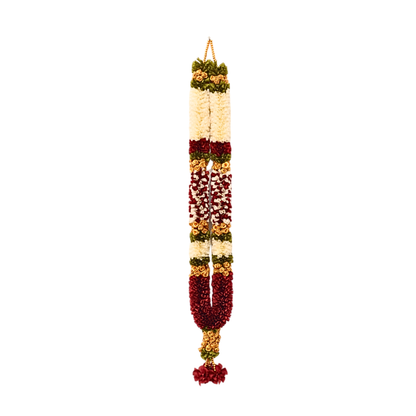Decorative Ribbon Maroon Garland - 4 Feet