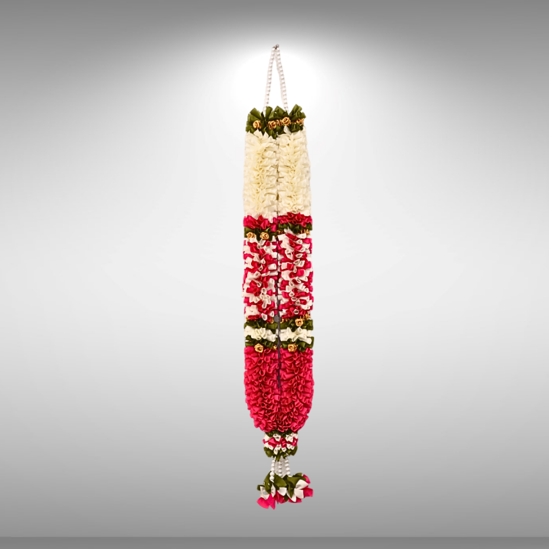 Decorative Ribbon Pink Garland - 3 Feet