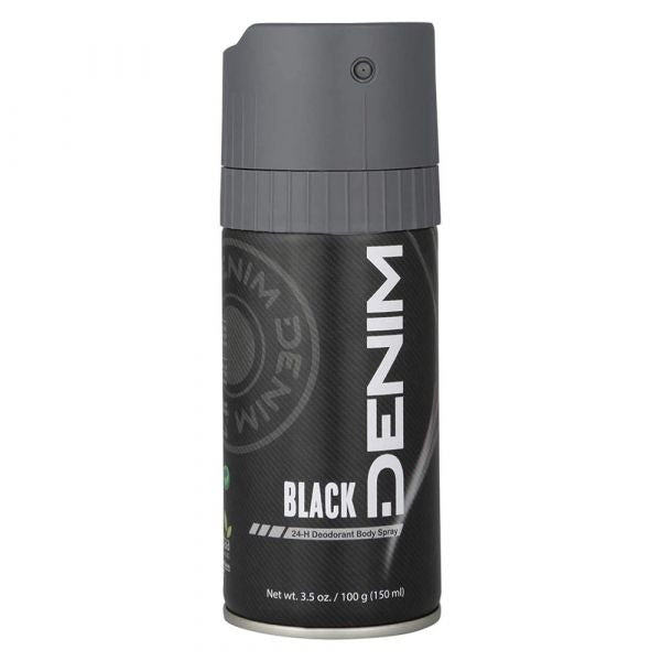 Denim Deodorant Body Spray Black - 150 ml