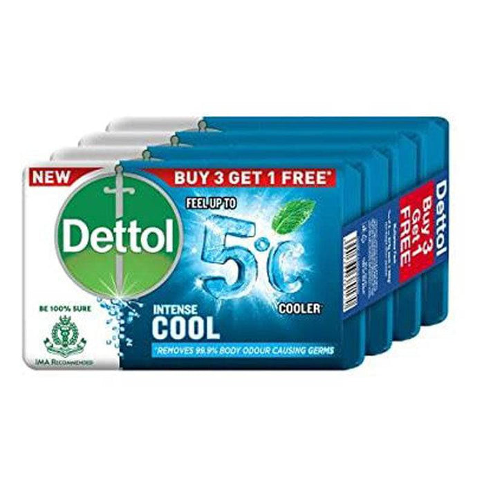Dettol Cool Menthol Soap  - (3 + 1 Free) x 125 g