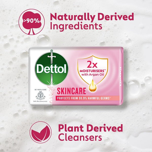 Dettol Skincare Soap Bar  - (3 + 1 Free) x 150 g