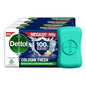 Dettol Cologne Fresh Bathing Soap Bar with 100% better odour protection -(3+1 FREE) x 100 g