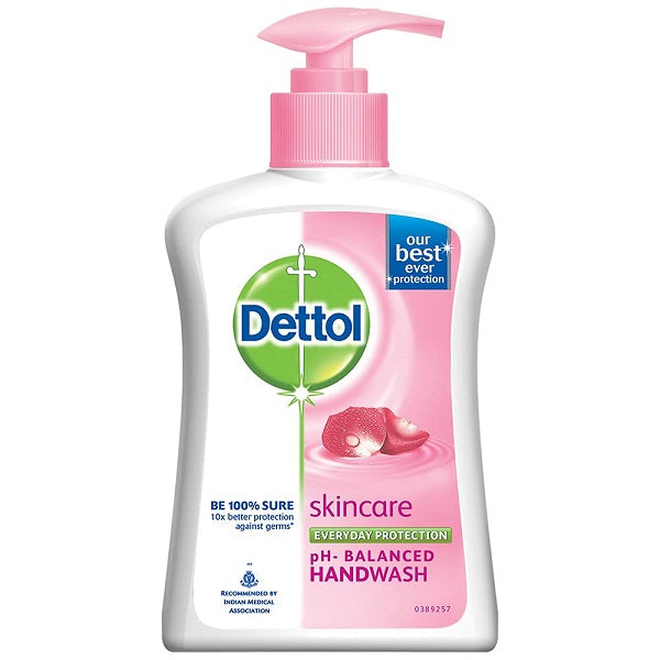 Dettol Skincare Antibacterial Hand Wash Bottle With Refill  - 200 ml + Free 175 ml Refill