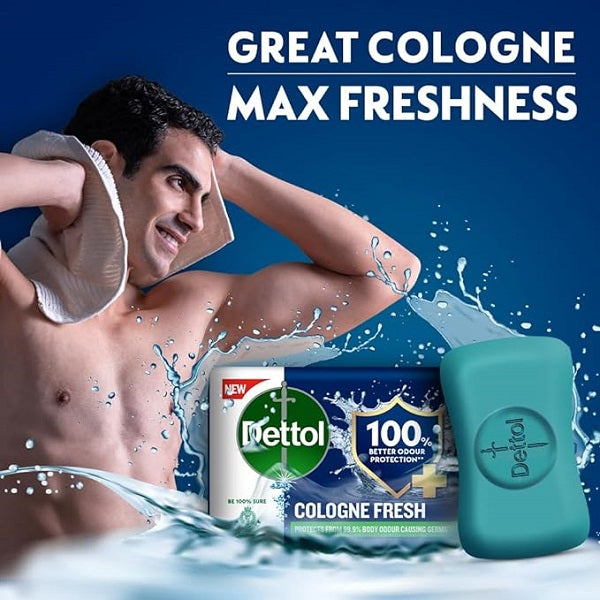 Dettol Cool Menthol Soap  - (3 + 1 Free) x 100 g