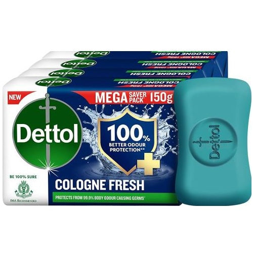 Dettol Cool Menthol Soap  - (3 + 1 Free) x 100 g
