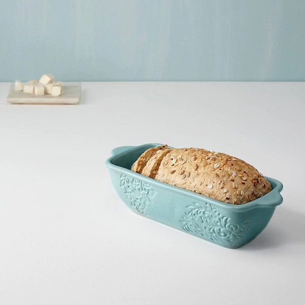 Ellementry Upper Crust Ceramic Loaf Pan For Kitchen/Gifting Purpose/Tableware(SWKEA0917) - 1 Pc