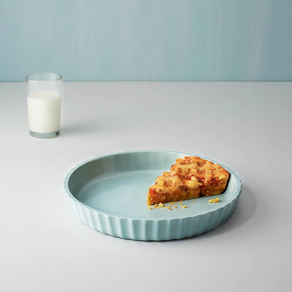 Ellementry Upper Crust Ceramic Tart Dish For Kitchen/Gifting Purpose/Tableware(SWKEA0915) - 1 Pc