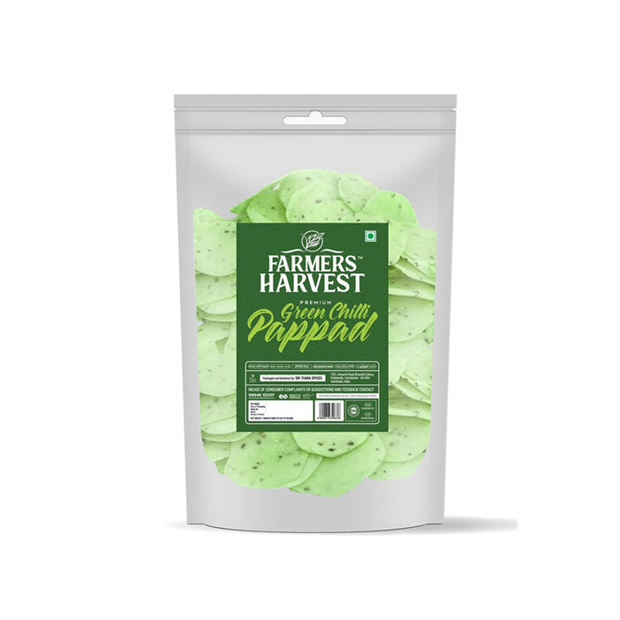 Farmers Harvest Green Chilli Pappad  - 200 g