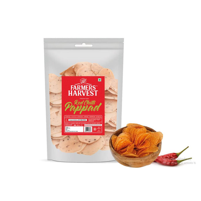 Farmers Harvest Red Chilli Pappad - 200 g