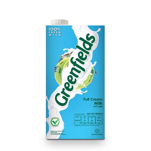 GREENFIELDS UHT Fresh Full Cream Milk  - 1 L