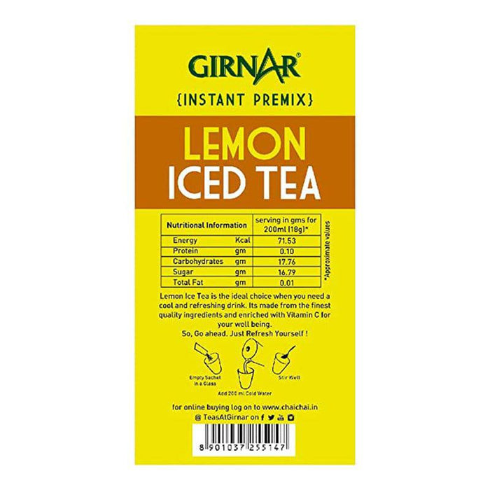 Girnar Instant Premix Iced Tea Lemon Flavour - 90 g (5 x 18 g)