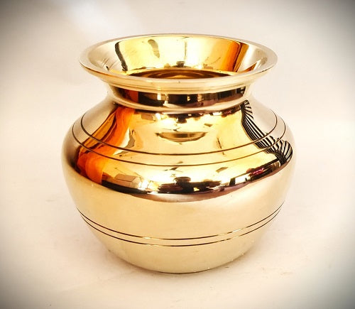 Brass Brass Lotta Gold Plated Specially From Nachiyarkovil Kumbakonam - 1 Pc