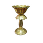 Brass Kamal Diya Stand Gold Plated Specially From Nachiyarkovil Kumbakonam - 1 Pc