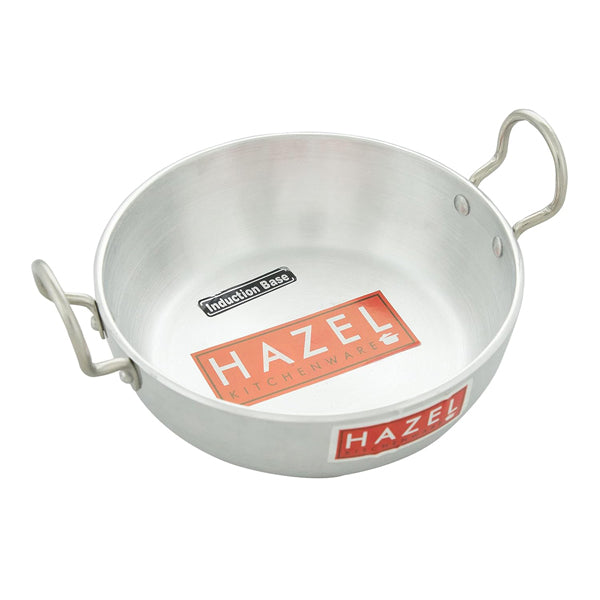 HAZEL Aluminium Induction Base Kadai with Handle - 4 mm