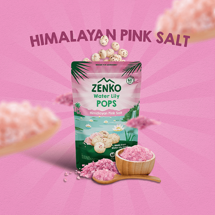 Zenko Himalayan Pink Salt (Makhana) Water Lily Pops - 28 g