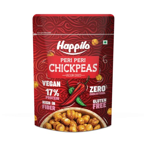 Happilo Premium Super Snack Peri Peri Chickpeas Crunchy and Delicious Super Healthy - 110 g
