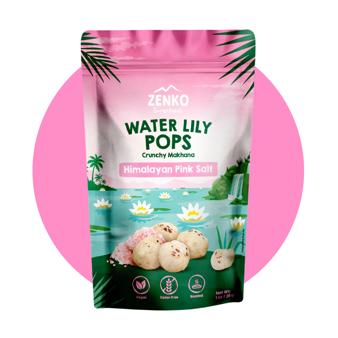 Zenko Himalayan Pink Salt (Makhana) Water Lily Pops - 28 g