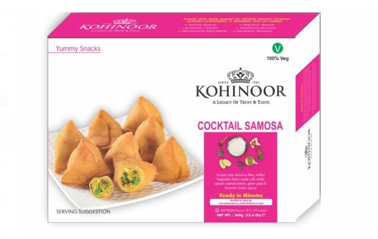 KOHINOOR Frozen Cocktail Samosa (Chilled) - 20 g