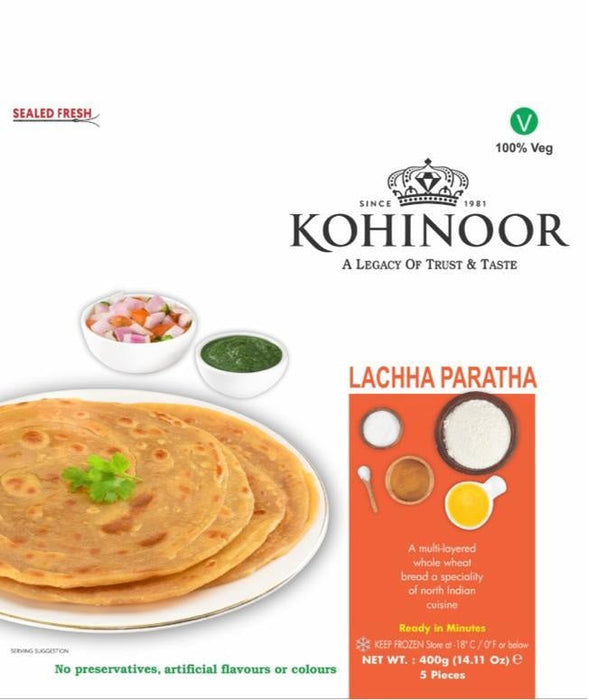 KOHINOOR Frozen Lachha Paratha (Chilled) - 400 g