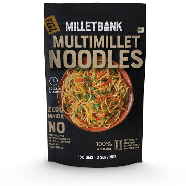 Millet Bank Multi Millet Hakka Noodles - 180 g