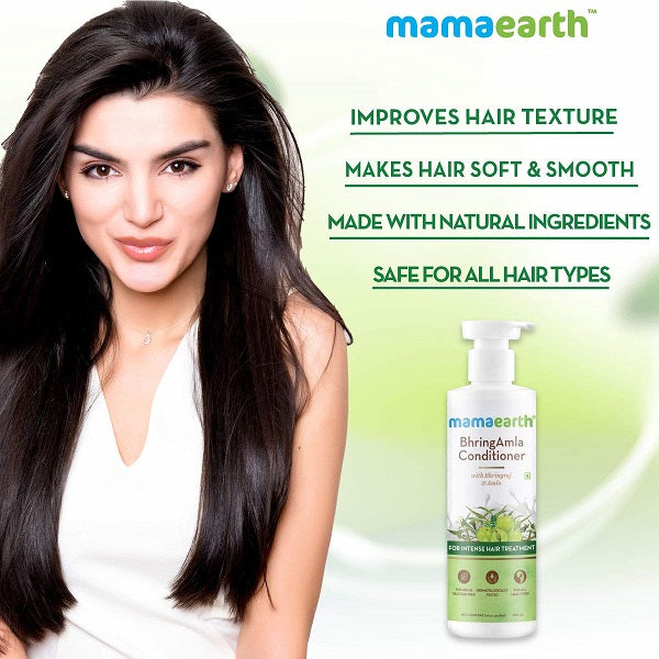 Mamaearth Bhring Amla Conditioner For Hair Fall With Bhringraj & Amla for Intense Hair Treatment  - 250 ml