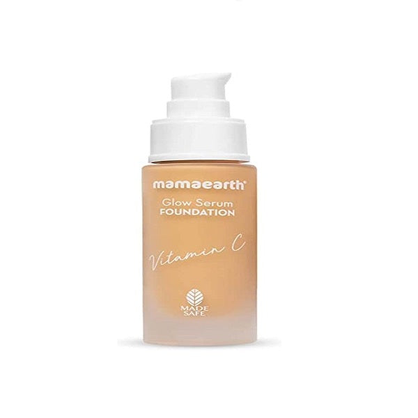 Mamaearth Glow Serum Foundation With Vitamin C & Turmeric for 12 Hour Long Stay 03 Nude Glow - 30 ml