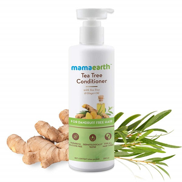 Mamaearth Anti Dandruff Conditioner With Tea Tree & Ginger Oil For Dandruff Free Hair  - 250 ml