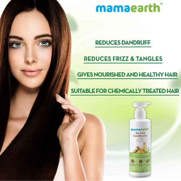 Mamaearth Anti Dandruff Conditioner With Tea Tree & Ginger Oil For Dandruff Free Hair  - 250 ml