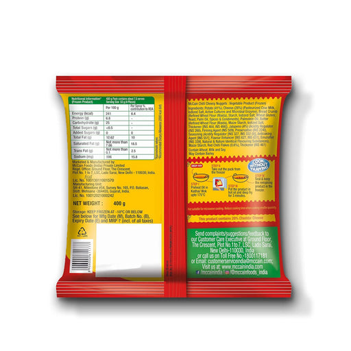 McCain Chilli Cheesy Nuggets (Chilled) 400 g - FromIndia.com