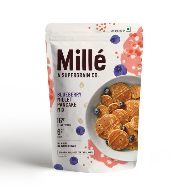 Mille Blueberry Millet Pancake Mix - 250 g