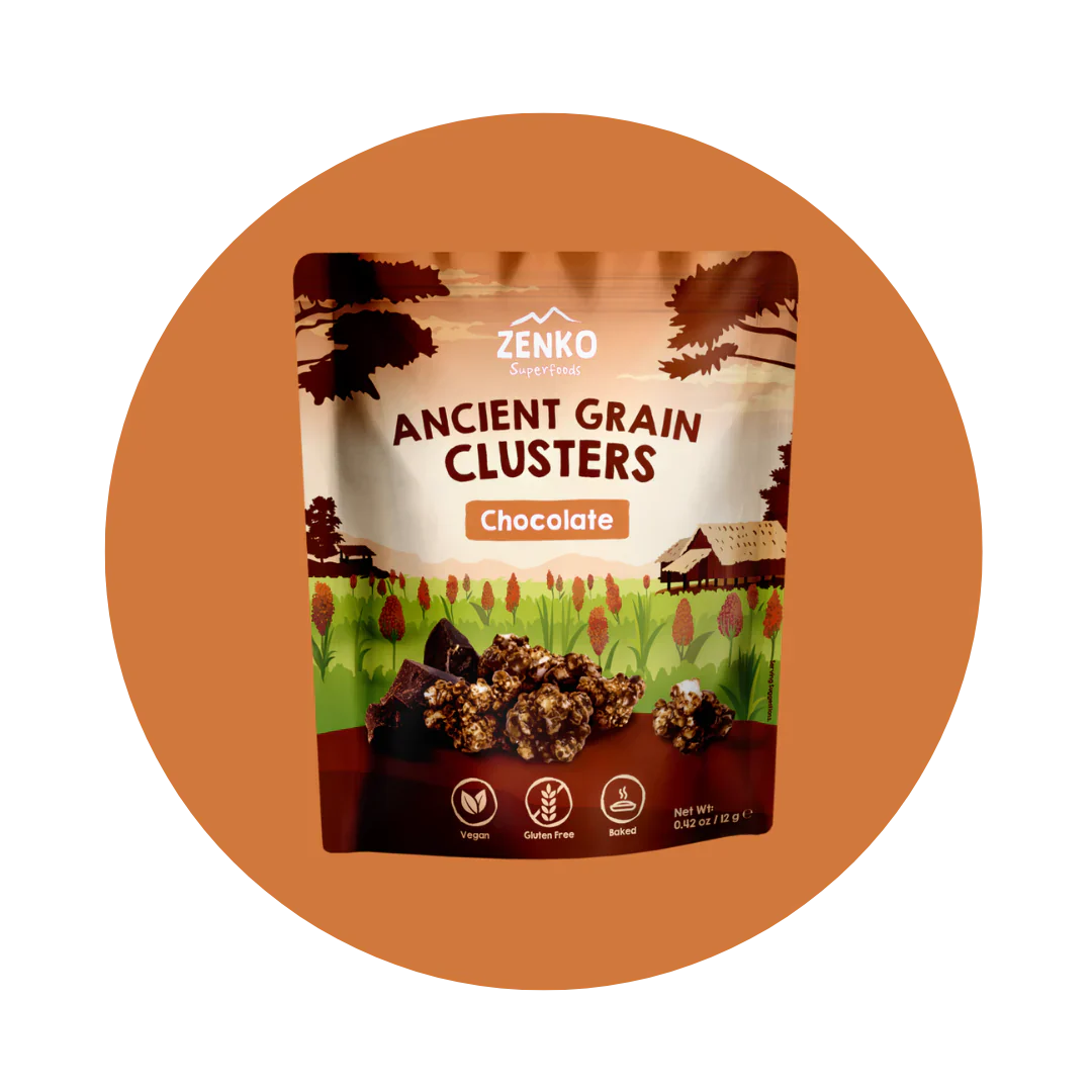 Zenko Ancient Grains Cluster Dark Chocolate - 12 g