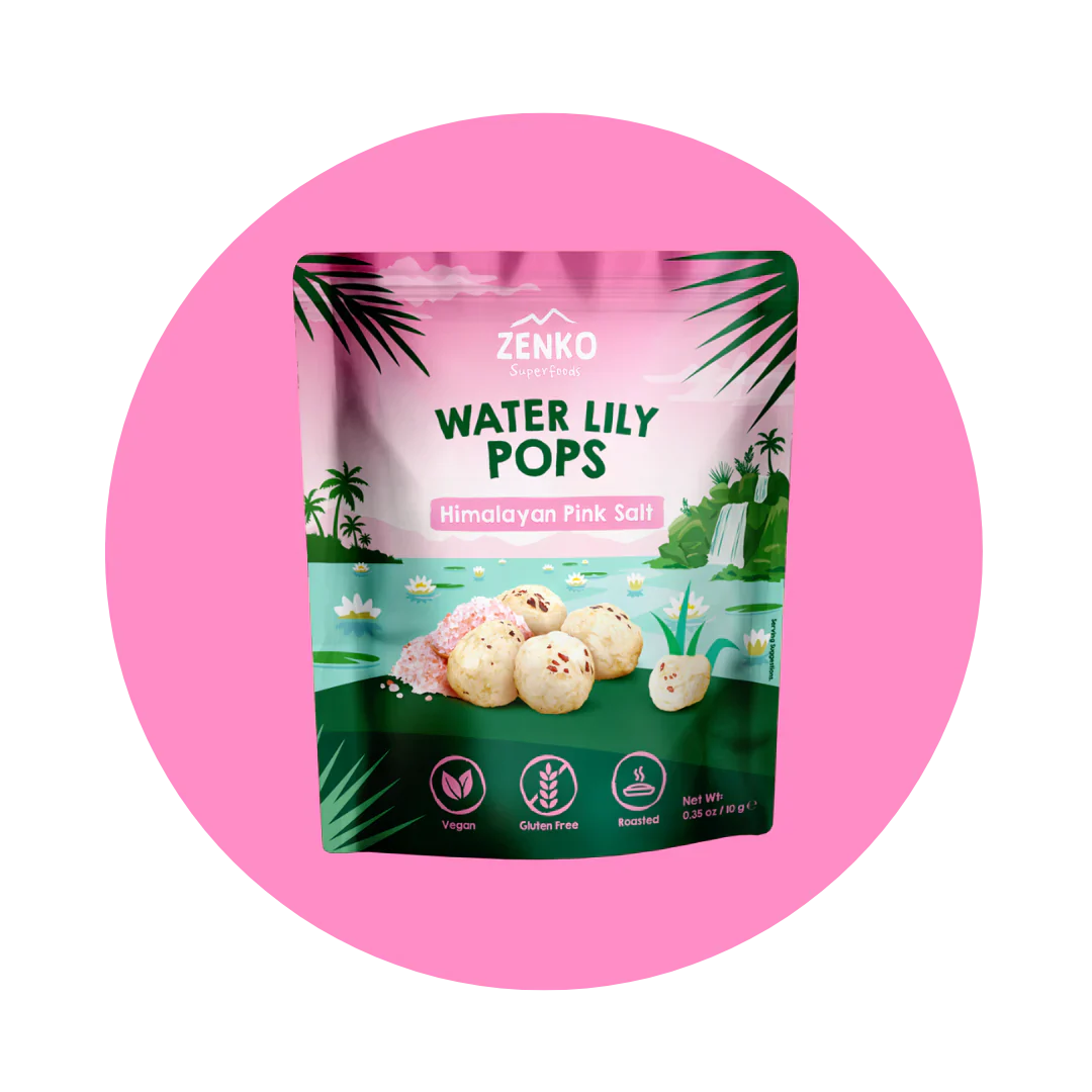 Zenko Himalayan Pink Salt (Makhana) Water Lily Pops - 10 g