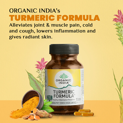 Organic India Turmeric Formula Tablets (Certified Organic) - 60 Tabulets