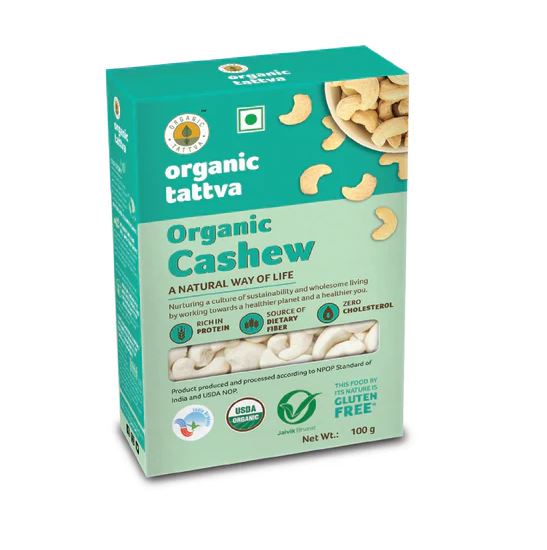 Organic Tattva Cashewnuts (Certified ORGANIC) - 100 g