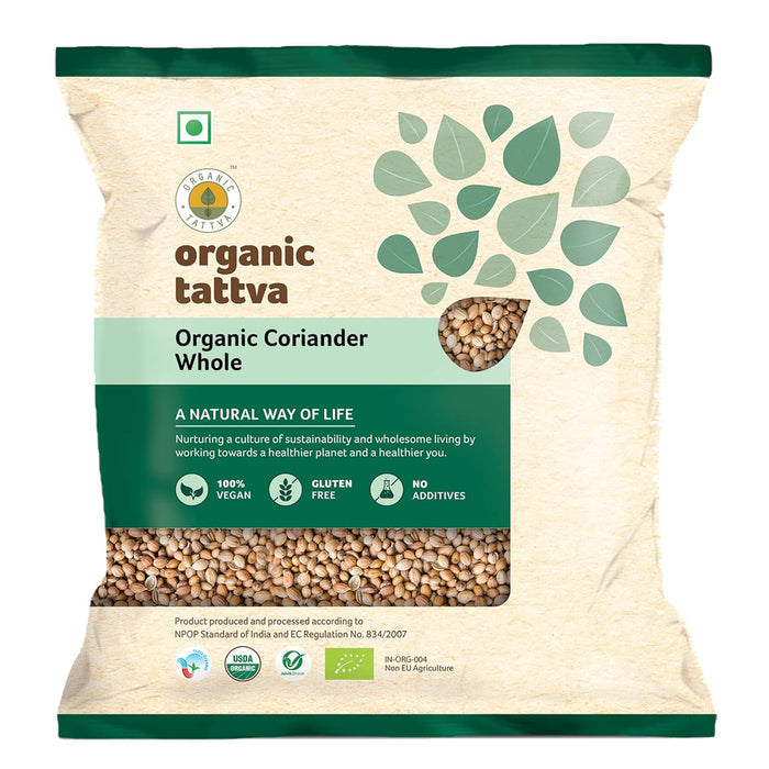 Organic Tattva Coriander Whole(Certified ORGANIC) - 70 g