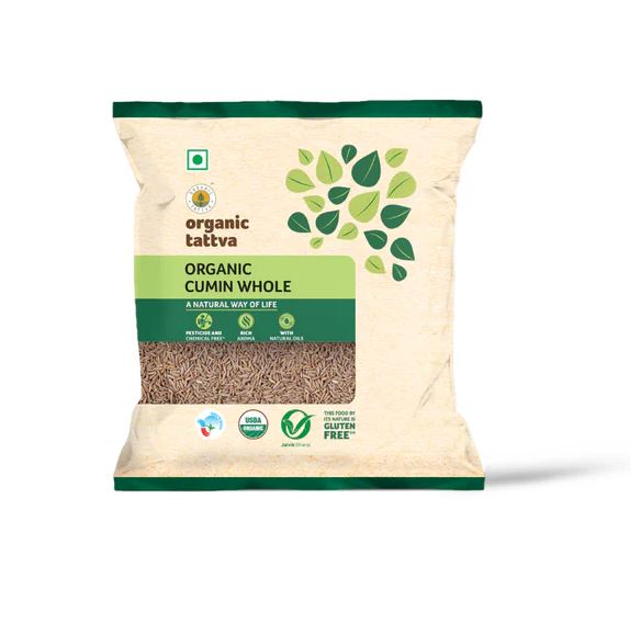 Organic Tattva Whole Cumin Seeds(Certified ORGANIC) - 100 g