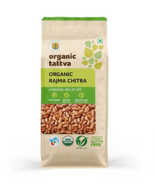 Organic Tattva Rajma Chitra (Certified ORGANIC) - 500 g