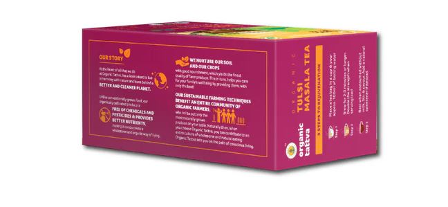 Organic Tattva Tulsi Masala Tea(Certified ORGANIC) - 40 g / 20 bags