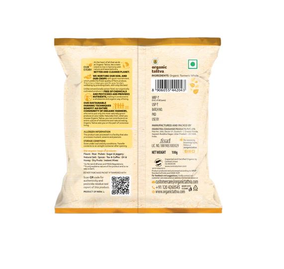 Organic Tattva Turmeric Powder(Certified ORGANIC) - 100 g