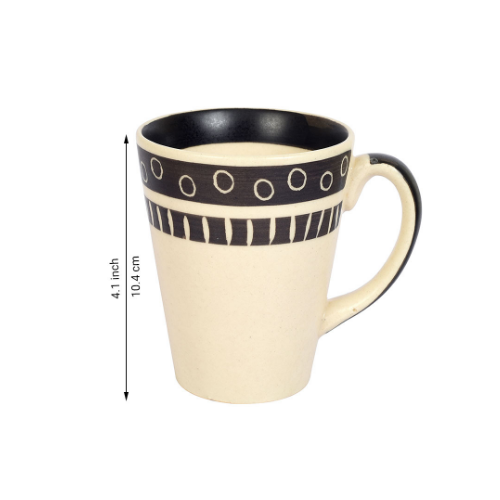 Kevin Plain Ceramic Mug - Set Of 2