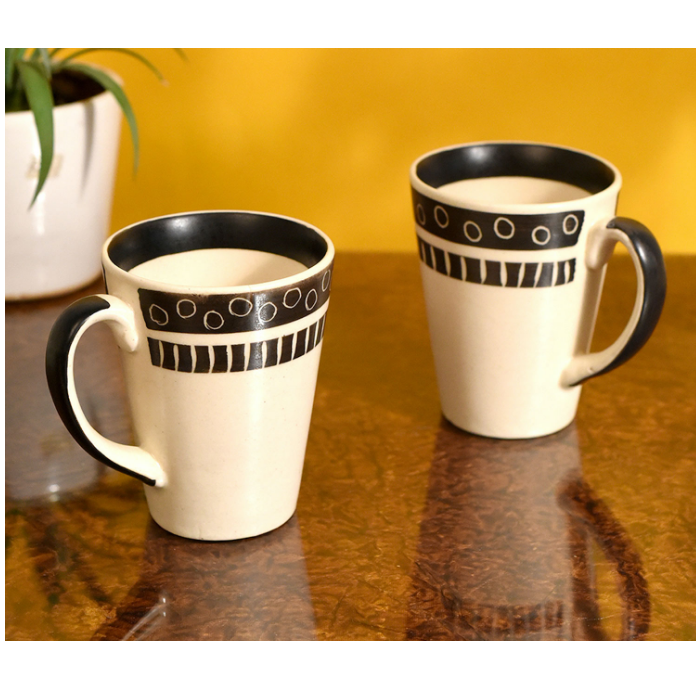 Kevin Plain Ceramic Mug - Set Of 2