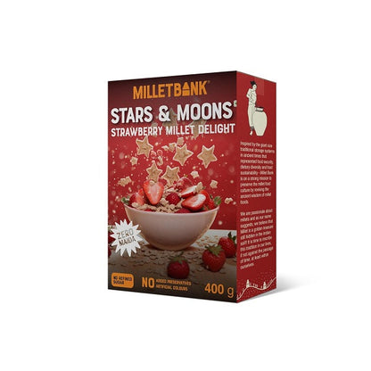 Millet Bank Stars and Moons Strawberry Millet Delight - 400 g