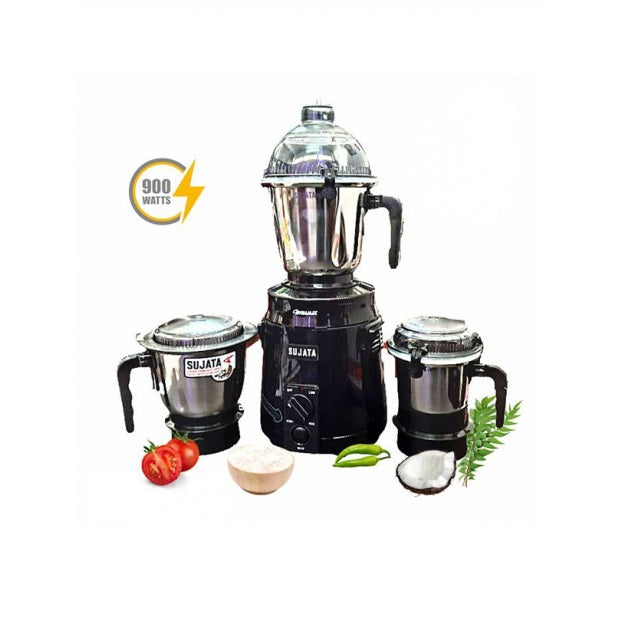 Sujata Dynamix 3 Jar Mixer Grinder Black - (1 Pc)