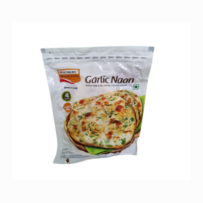 Sumeru Garlic Naan (Chilled) - 340 g ~ 4 Pcs