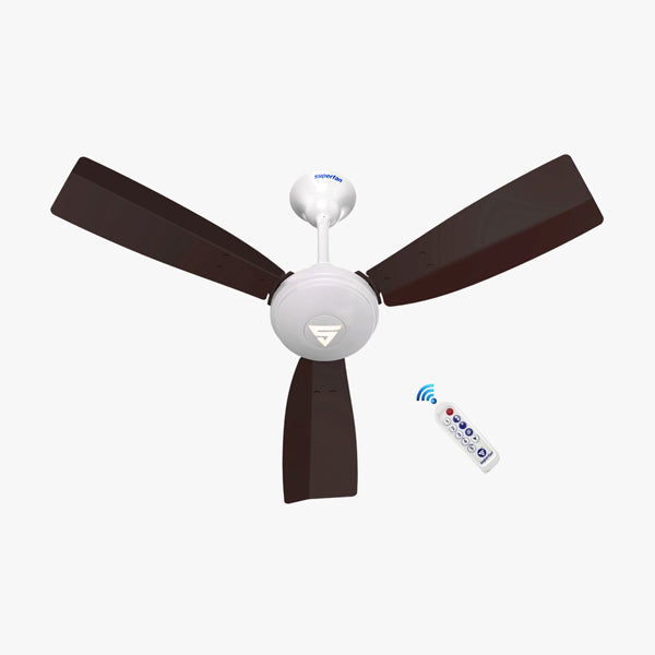 Superfan Super J1 Brown 900 mm Ceiling Fan with Remote Control and BLDC Motor - 1 Pc