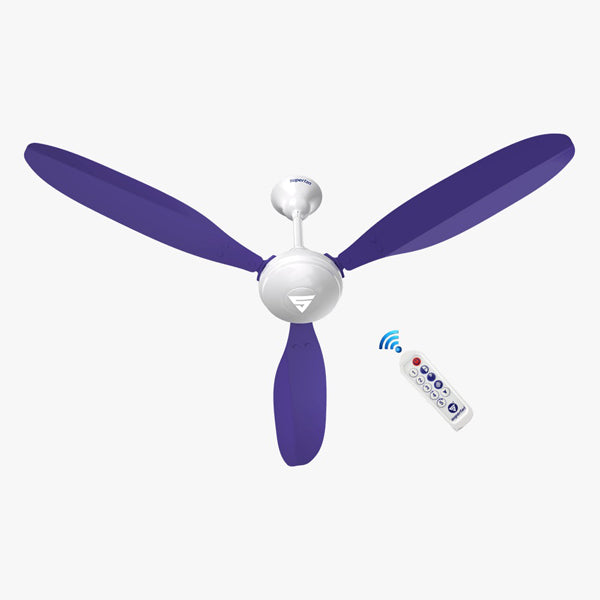 Superfan Super X1 Blue 1200 Mm Aluminium Ceiling Fan Of 5 Stars Rated With Bldc Motor And Remote Controlled - 1 Pc