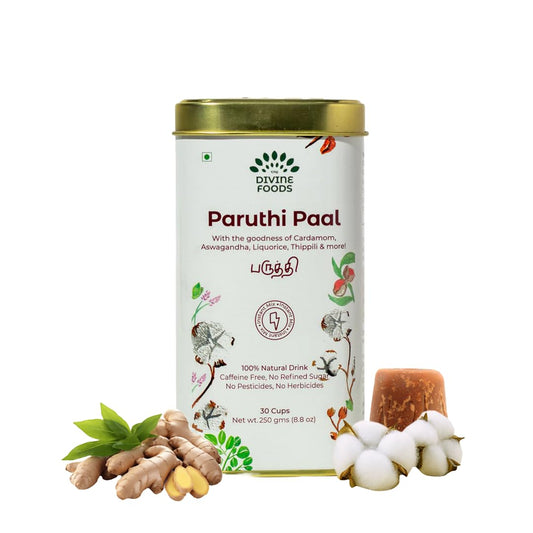 The Divine Foods Paruthi Paal Cotton Seed Latte Mix - 250 g