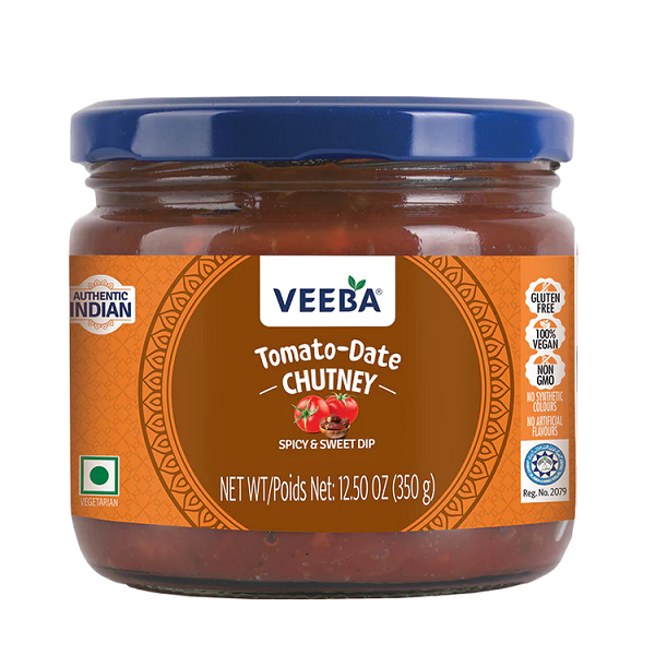 Veeba Tomato Date Chutney - 350 g