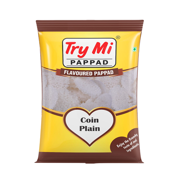 Try Mi Traditional Plain Coin Papad - 200 g