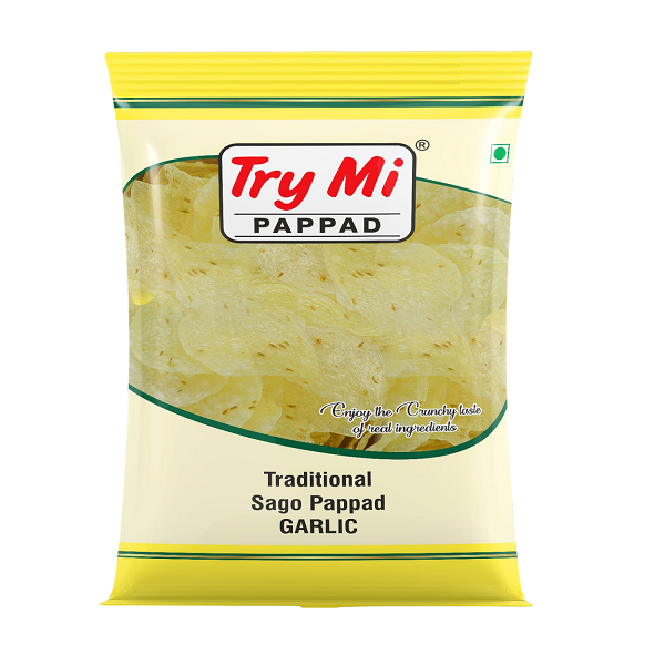 Try Mi Traditional Sago Garlic Papad - 200 g